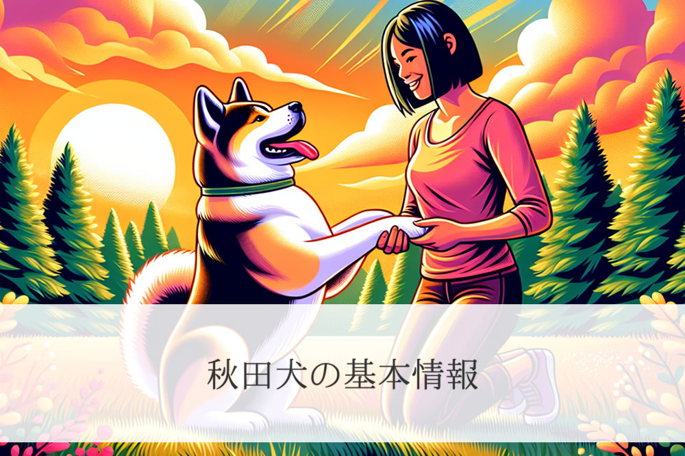 秋田犬飼い方のイメージ