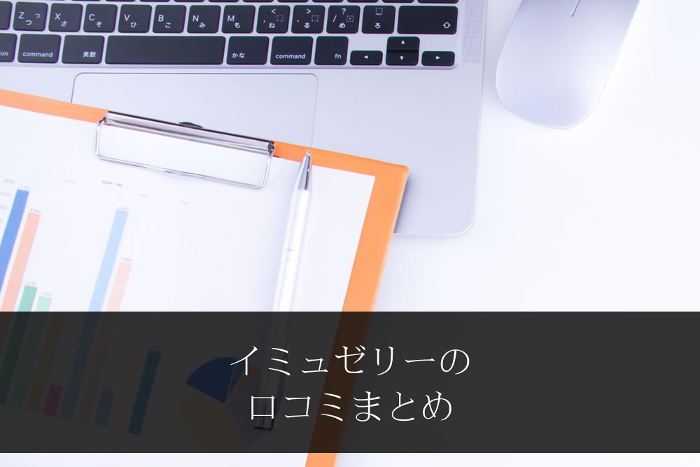 イミュゼリーの口コミをまとめたグラフ